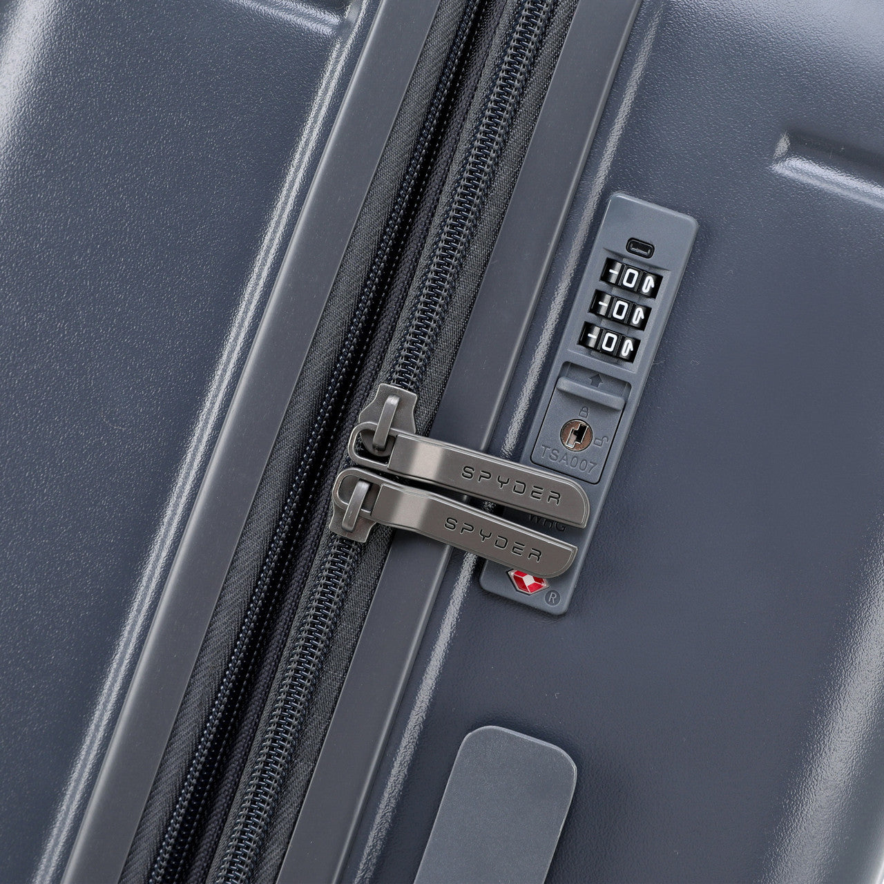 Gray Spyder Carve 29 Inch Expandable Hardside Upright Suitcase with 360° Shark Wheels, TSA Approved Lock