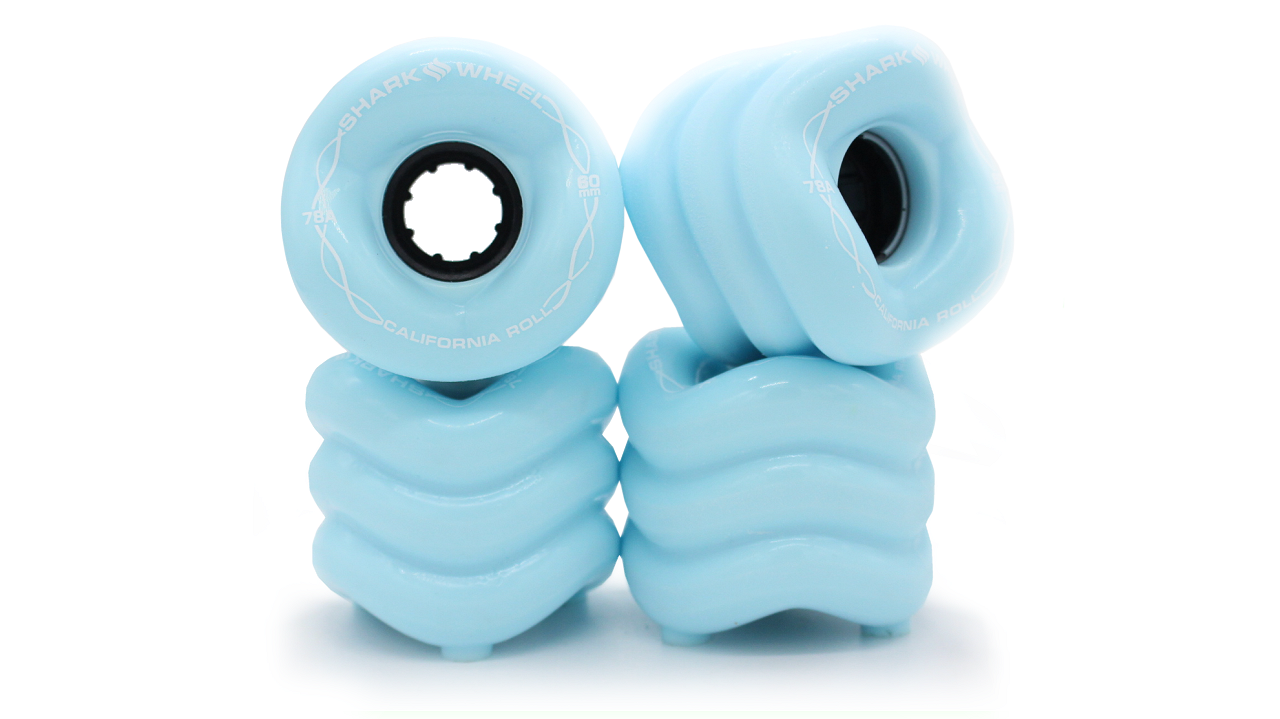 Shark Wheel 60mm, 78a Ice Blue California Roll