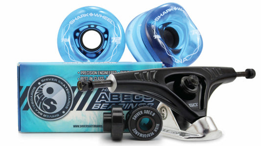 72mm Bundle - DNA Wheels, Abec 9 Bearings, 180mm Shiver Trucks