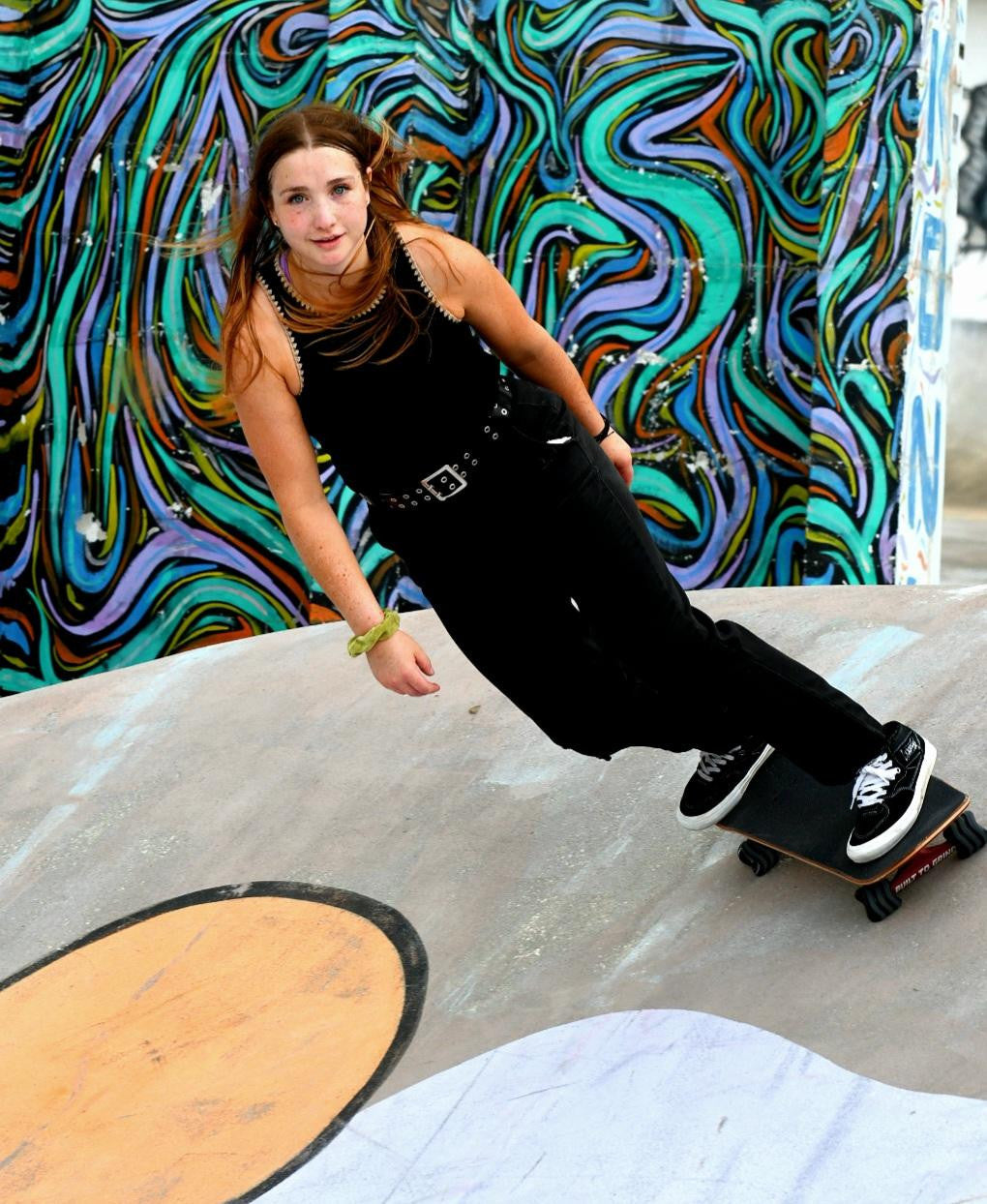 60mm, 78a Transparent Blue/Gray with Glitter - Team Rider, Signature Wheels Anna Oswald