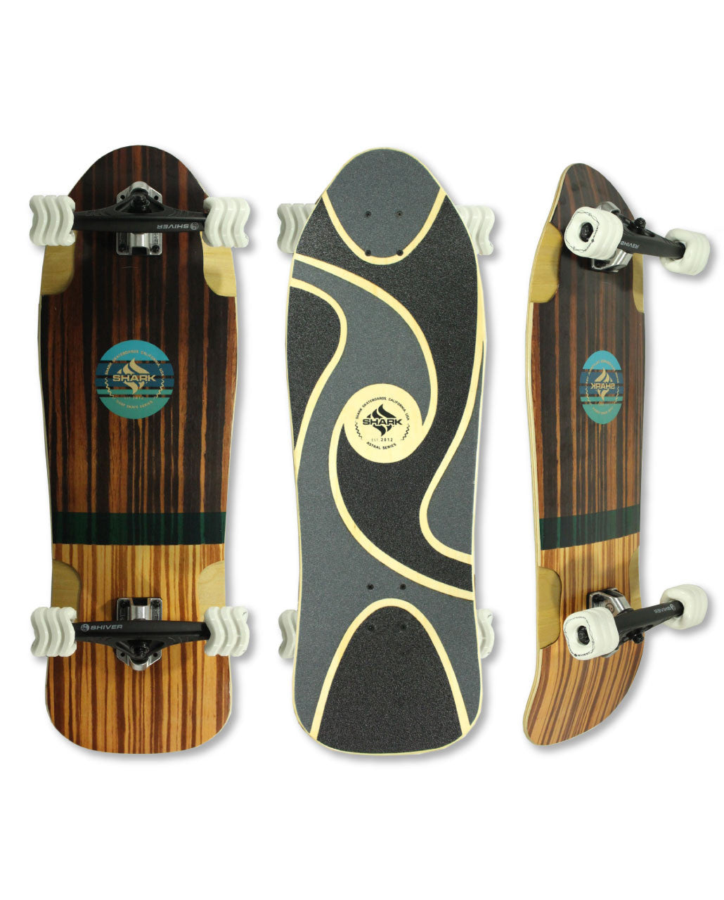High Life Cruiser Skateboard with White Wheels