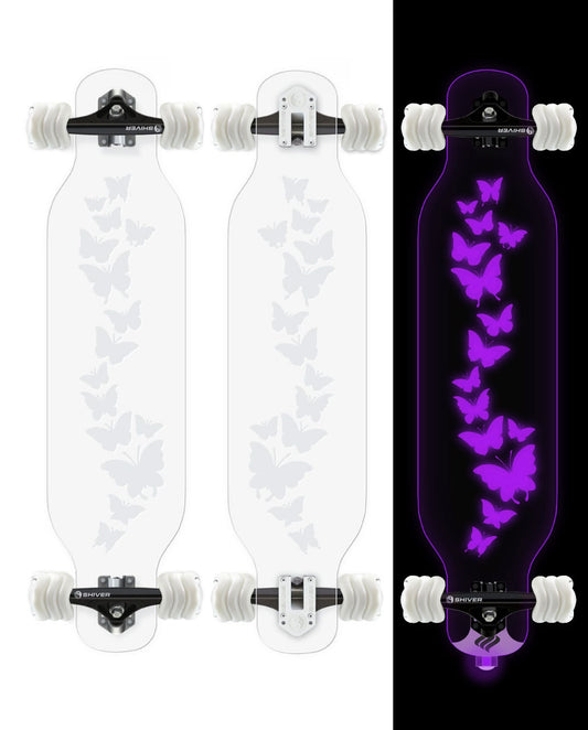 CLEAR Butterfly Longboard