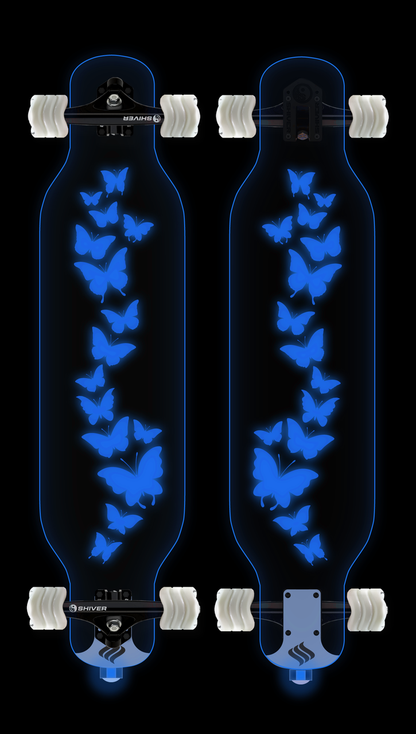 CLEAR Butterfly Longboard