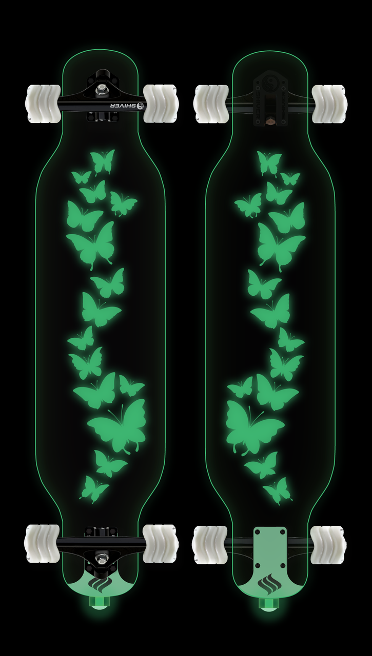 CLEAR Butterfly Longboard