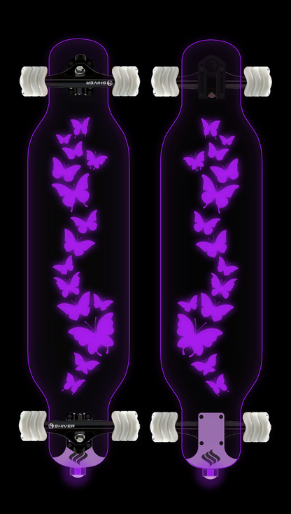 CLEAR Butterfly Longboard