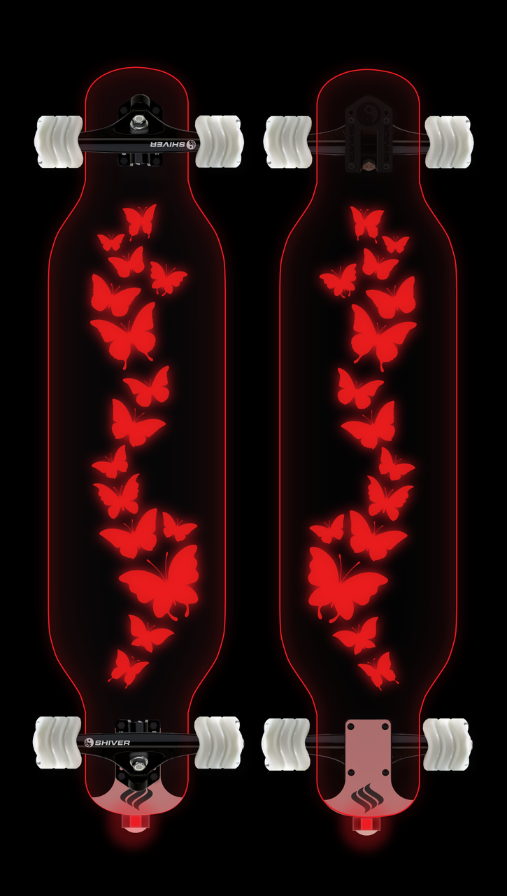 CLEAR Butterfly Longboard