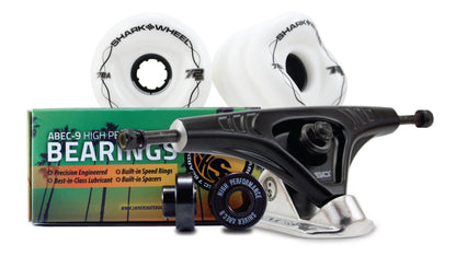72MM Bundles. White.  DNA Wheels with Abec 9 Bearings & Pro Series Trucks