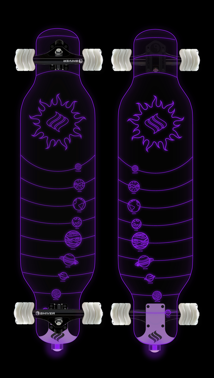 CLEAR Galaxy Longboard