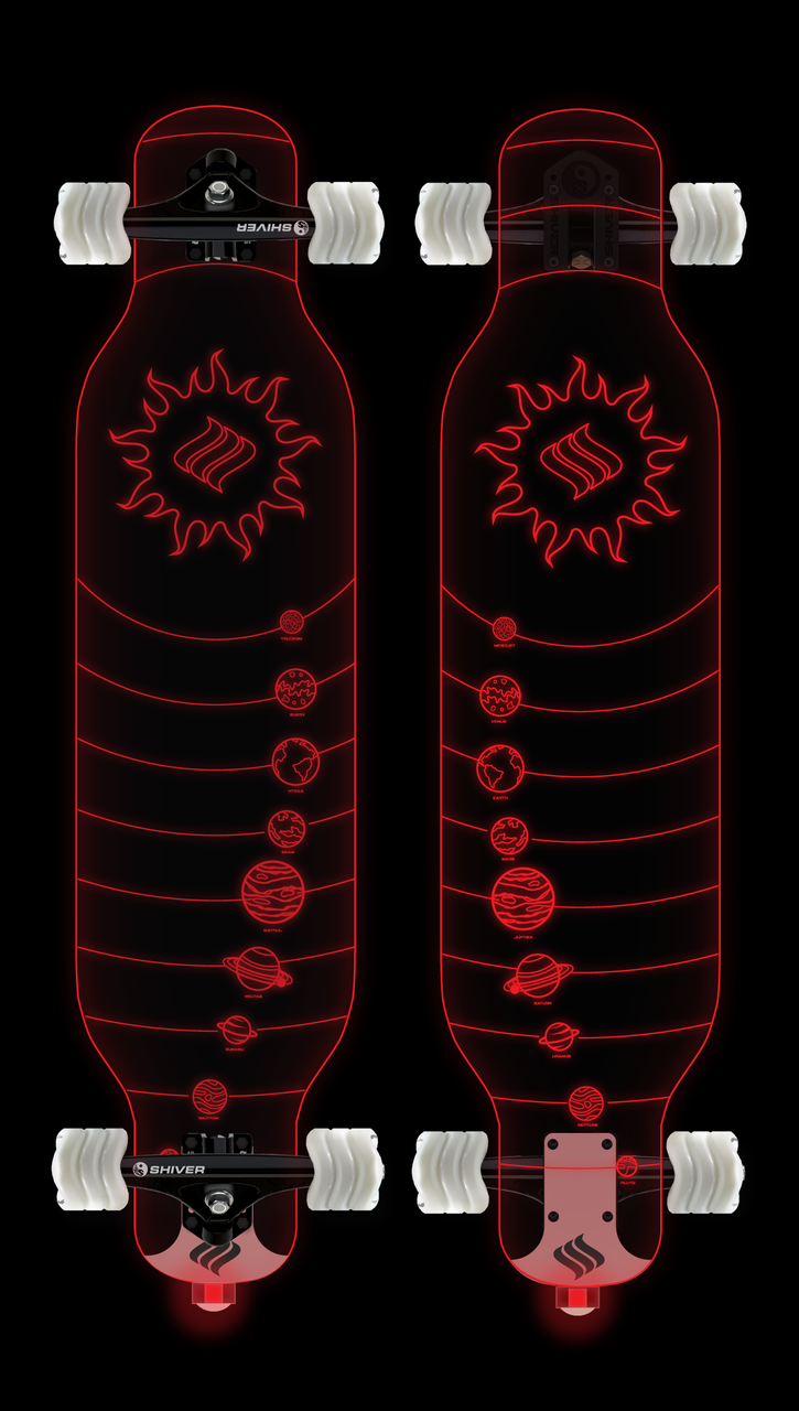 CLEAR Galaxy Longboard