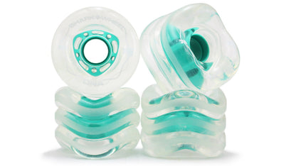 Shark Wheel 72MM, 78A DNA - Clear with Mint Hub