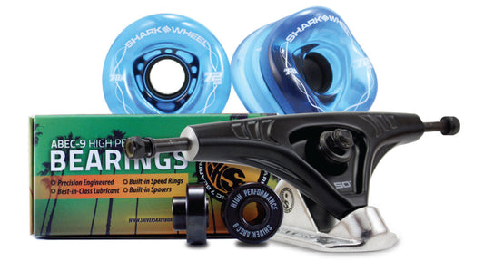 72MM Bundles. Sapphire.  DNA Wheels with Abec 9 Bearings & Pro Series Trucks