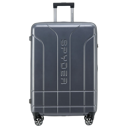 Gray Spyder Carve 29 Inch Expandable Hardside Upright Suitcase with 360°  Shark Wheels, TSA Approved Lock