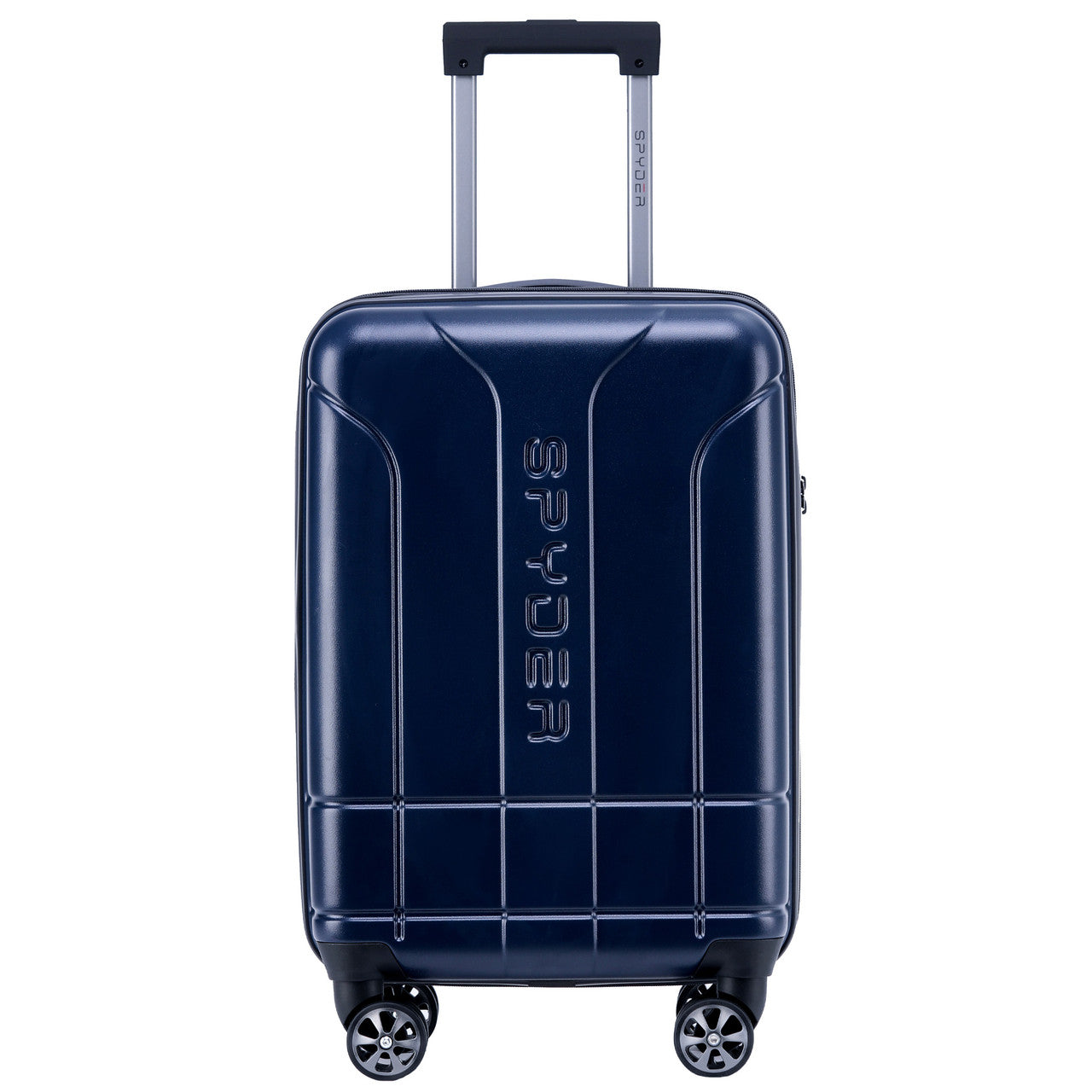 Navy Spyder Carve 20 Inch Expandable Hardside Upright Suitcase with 360°  Shark Wheels, TSA Approved Lock