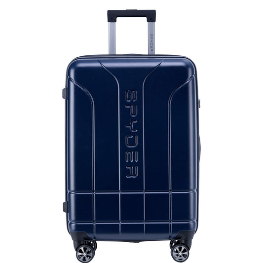 Navy Spyder Carve 25 Inch Expandable Hardside Upright Suitcase with 360°  Shark Wheels, TSA Approved Lock