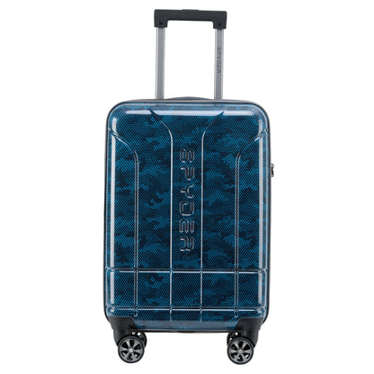 Blue Spyder Matrix 20 Inch Expandable Hardside Upright Suitcase with 360°  Shark Wheels, TSA Approved Lock
