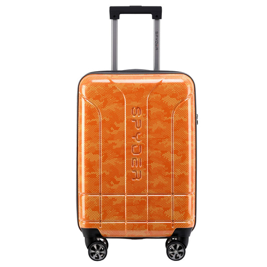 Orange Spyder Matrix 20 Inch Expandable Hardside Upright Suitcase with 360°  Shark Wheels, TSA Approved Lock