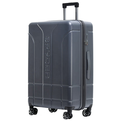 Gray Spyder Carve 29 Inch Expandable Hardside Upright Suitcase with 360°  Shark Wheels, TSA Approved Lock