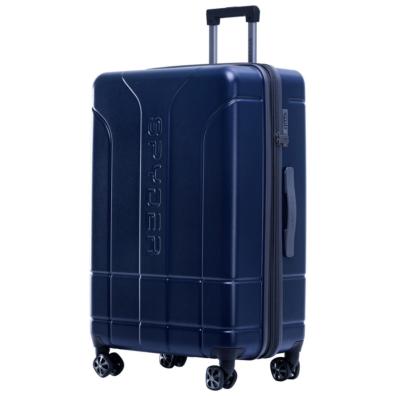 Navy Spyder Carve 29 Inch Expandable Hardside Upright Suitcase with 360°  Shark Wheels, TSA Approved Lock