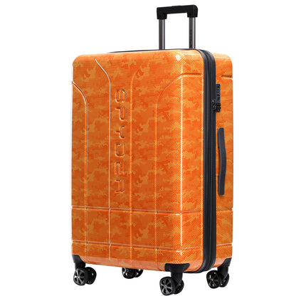 Orange Spyder Matrix 29 Inch Expandable Hardside Upright Suitcase with 360°  Shark Wheels, TSA Approved Lock