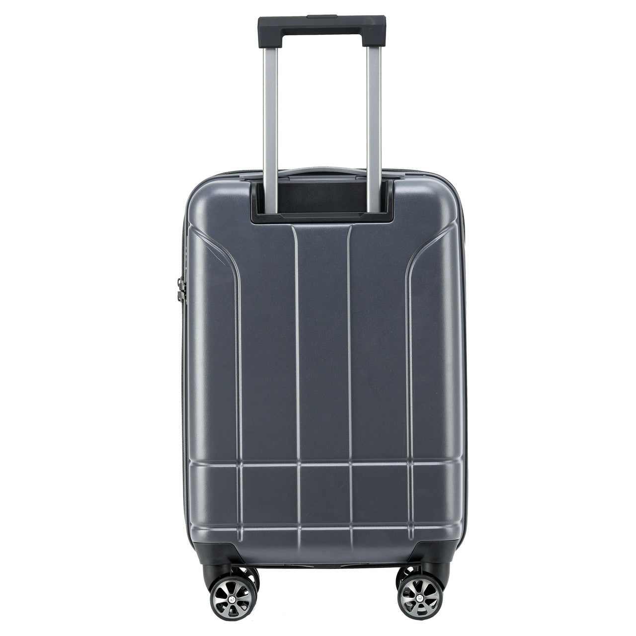 Gray Spyder Carve 20 Inch Expandable Hardside Upright Suitcase with 360°  Shark Wheels, TSA Approved Lock
