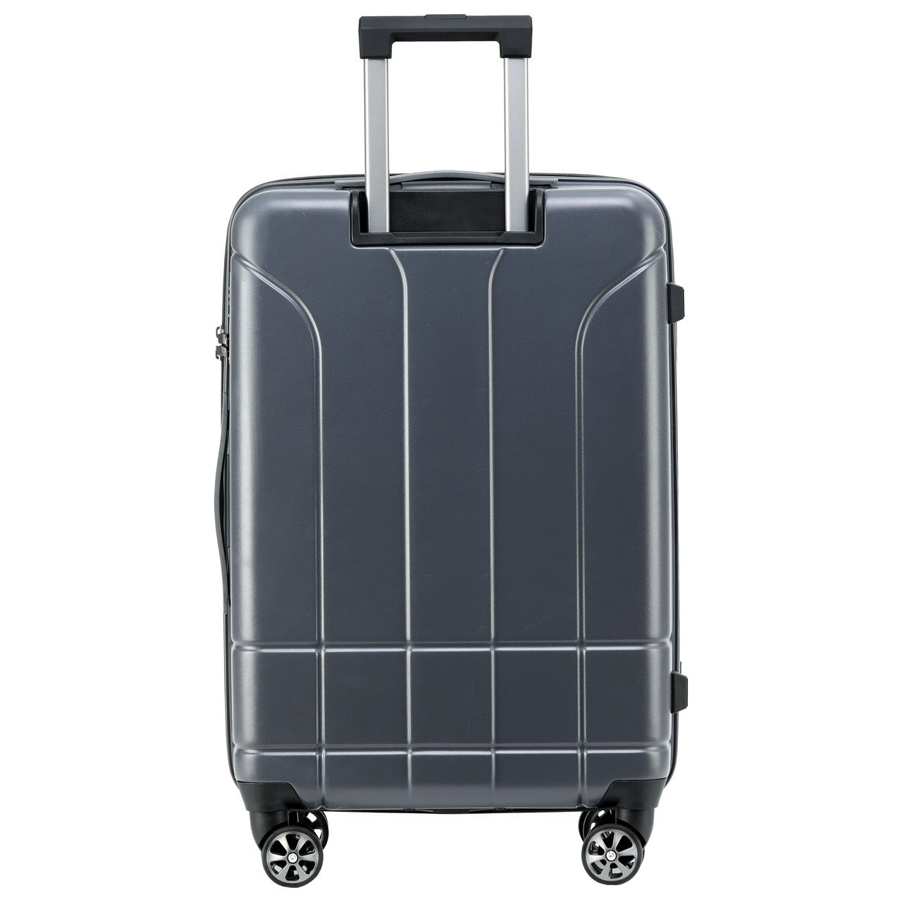 Gray Spyder Carve 25 Inch Expandable Hardside Upright Suitcase with 360°  Shark Wheels, TSA Approved Lock