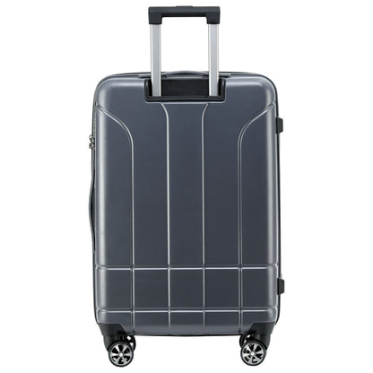 Gray Spyder Carve 25 Inch Expandable Hardside Upright Suitcase with 360°  Shark Wheels, TSA Approved Lock