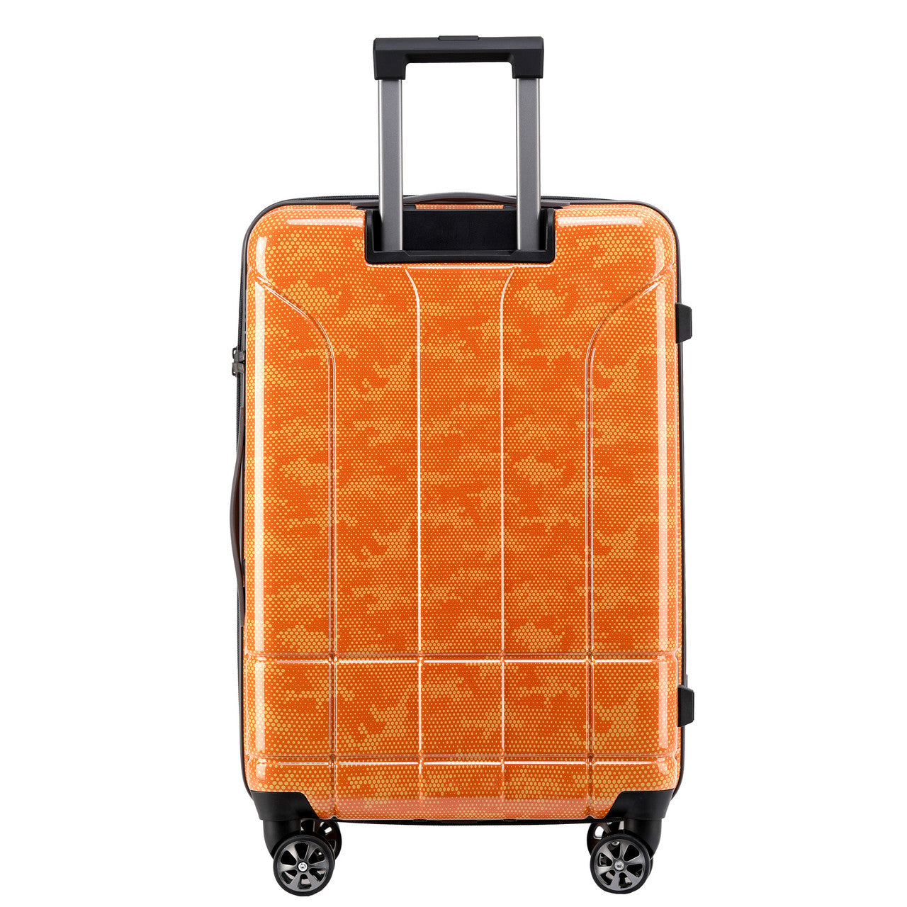 Orange Spyder Matrix 25 Inch Expandable Hardside Upright Suitcase with 360°  Shark Wheels, TSA Approved Lock