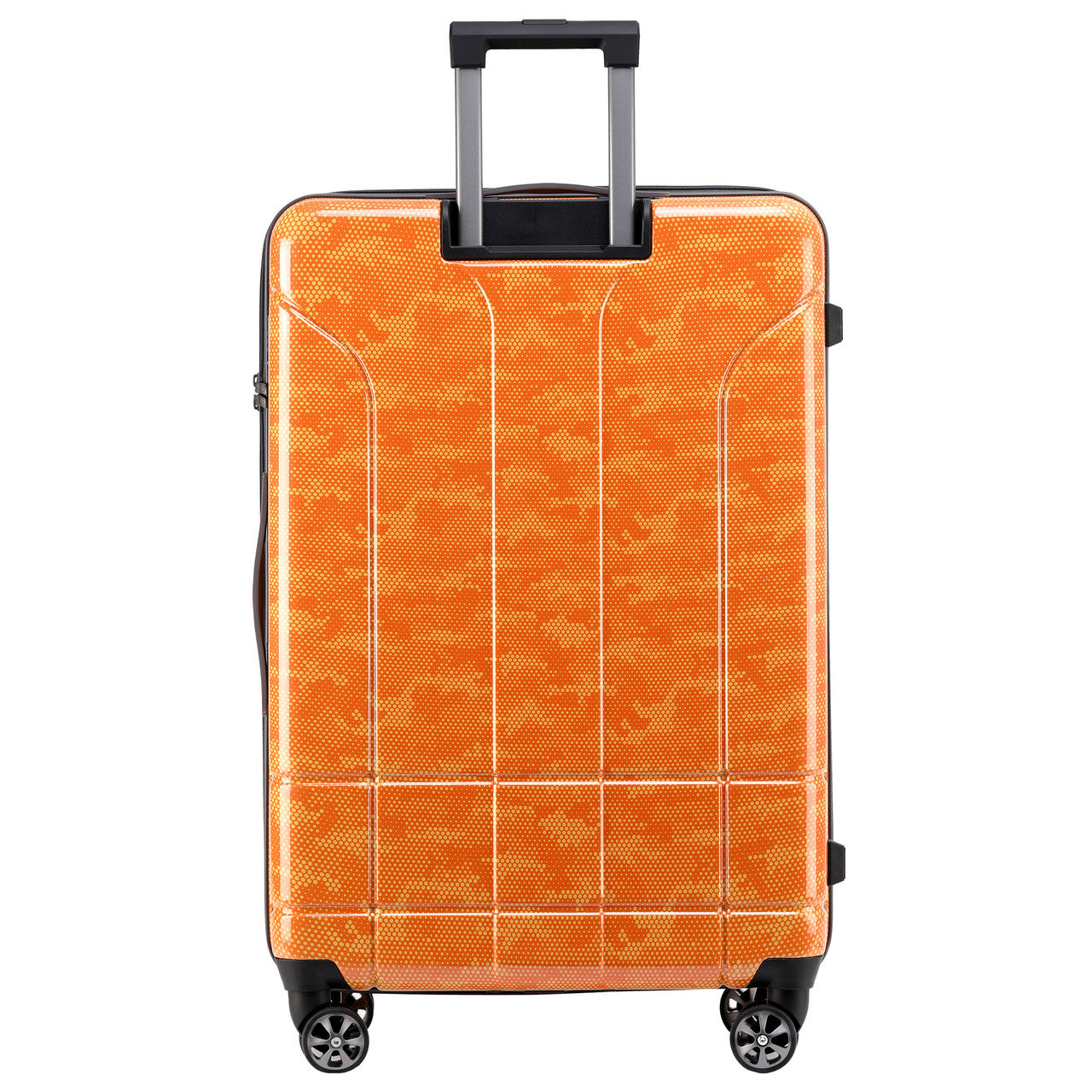 Orange Spyder Matrix 29 Inch Expandable Hardside Upright Suitcase with 360°  Shark Wheels, TSA Approved Lock
