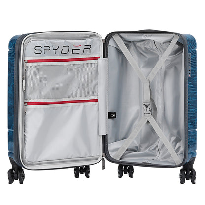 Blue Spyder Matrix 20 Inch Expandable Hardside Upright Suitcase with 360°  Shark Wheels, TSA Approved Lock