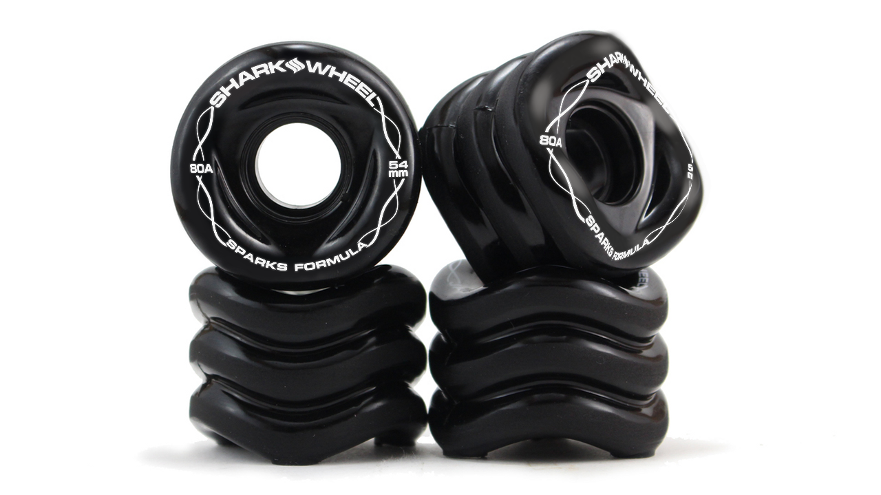 NEW Shark Wheel  54mm, 80A Sparks Formula - Team Rider, Signature Wheels Johnny Sparks