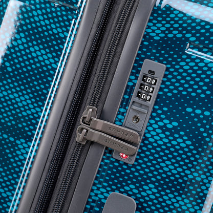 Blue Spyder Matrix 29 Inch Expandable Hardside Upright Suitcase with 360°  Shark Wheels, TSA Approved Lock