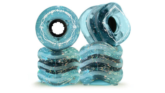 60mm, 78a Transparent Blue/Gray with Glitter - Team Rider, Signature Wheels Anna Oswald