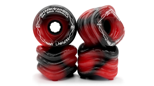 60mm, 84a Red/Black Swirl - Team Rider, Signature Wheels Off-Grid Jimmy Larsen