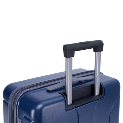 Navy Spyder Carve 20 Inch Expandable Hardside Upright Suitcase with 360°  Shark Wheels, TSA Approved Lock