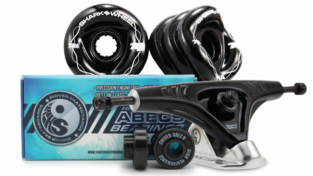 72mm Bundle - DNA Wheels, Abec 9 Bearings, 180mm Shiver Trucks