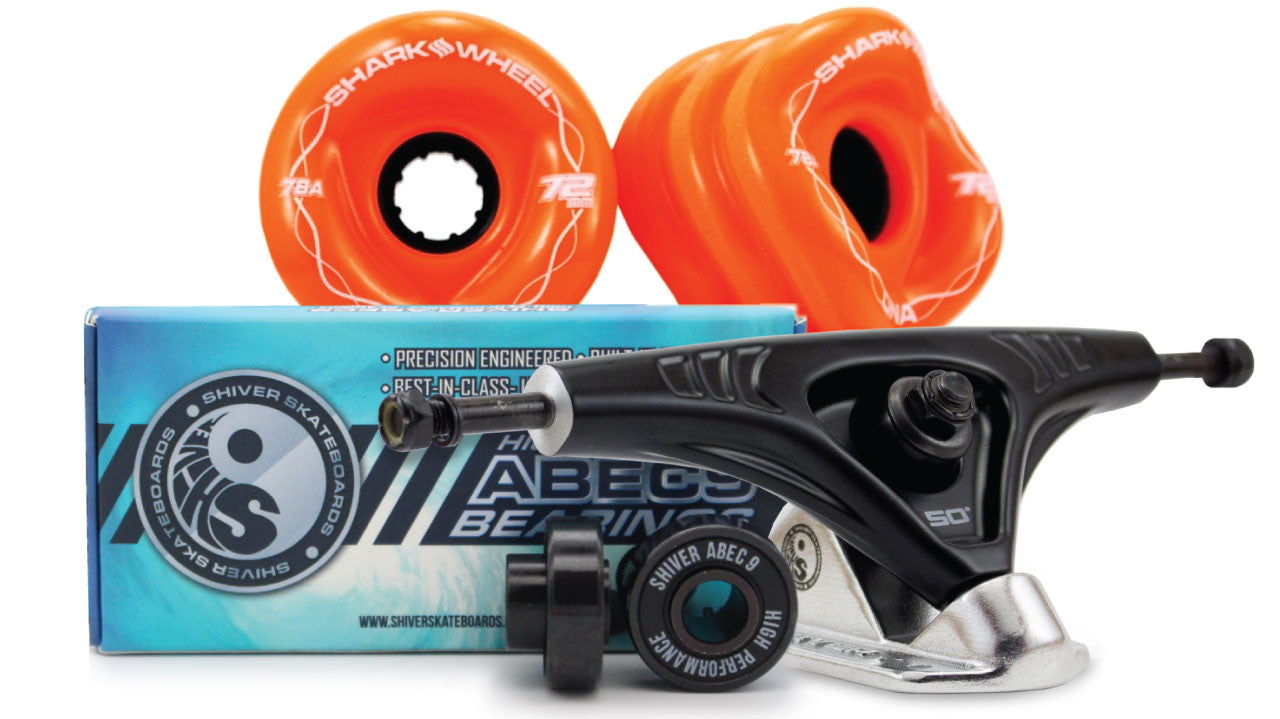 72MM BUNDLES. ORANGE. DNA WHEELS WITH ABEC 9 BEARINGS & PRO SERIES TRUCKS