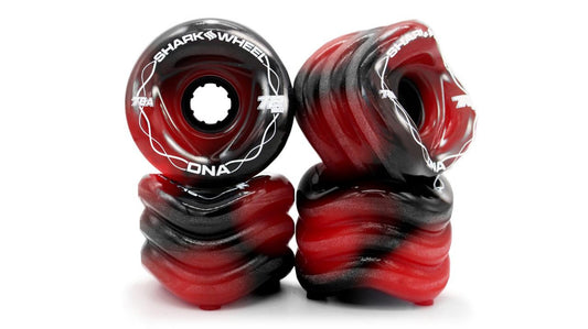 NEW Shark Wheel 72MM, 78a DNA - Red / Black Swirl