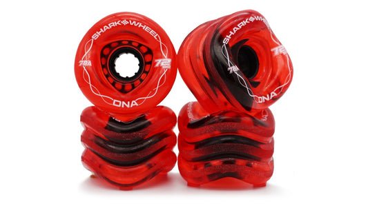Shark Wheel 72MM, 78A DNA - Transparent Red