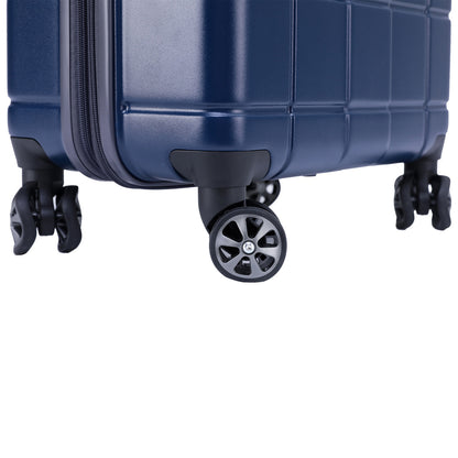 Navy Spyder Carve 20 Inch Expandable Hardside Upright Suitcase with 360°  Shark Wheels, TSA Approved Lock