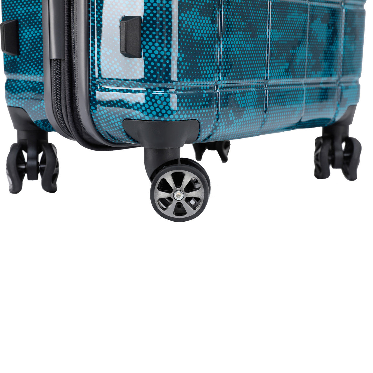 Blue Spyder Matrix 25 Inch Expandable Hardside Upright Suitcase with 360°  Shark Wheels, TSA Approved Lock
