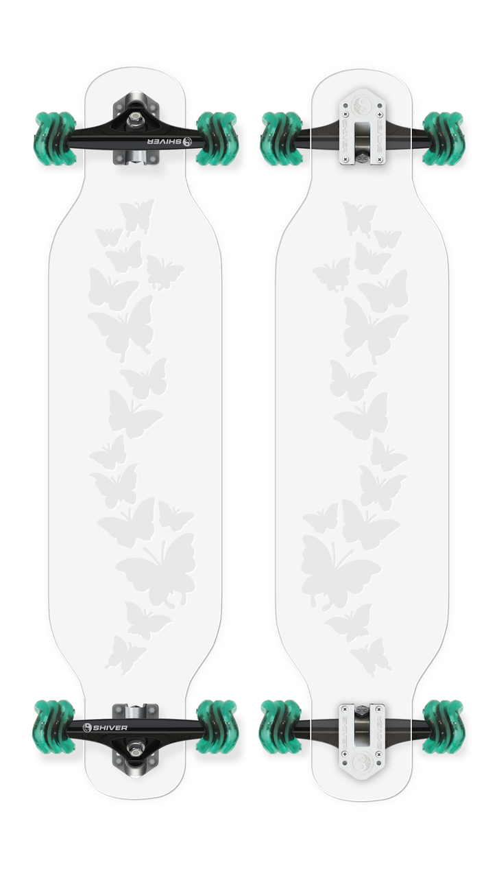 CLEAR Butterfly Longboard