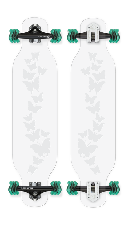 CLEAR Butterfly Longboard