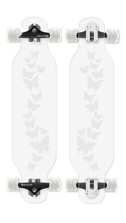 CLEAR Butterfly Longboard