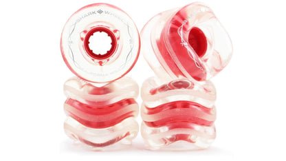 Shark Wheel 60mm, 78a Clear With Red Hub California Roll