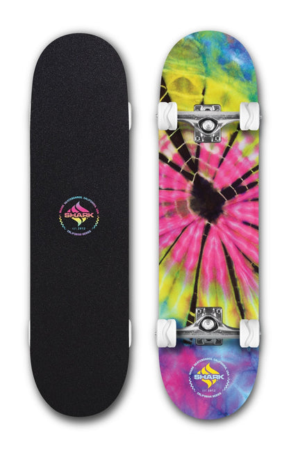 Tie Dye Street Skateboard Complete