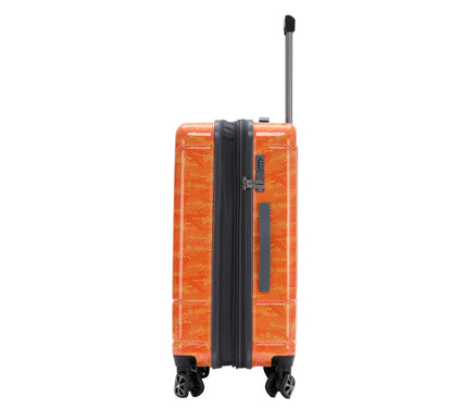 Orange Spyder Matrix 25 Inch Expandable Hardside Upright Suitcase with 360°  Shark Wheels, TSA Approved Lock