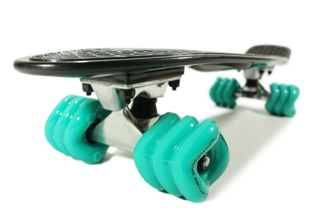 Polyboard 22" Black Skateboard with 60mm Shark Wheels