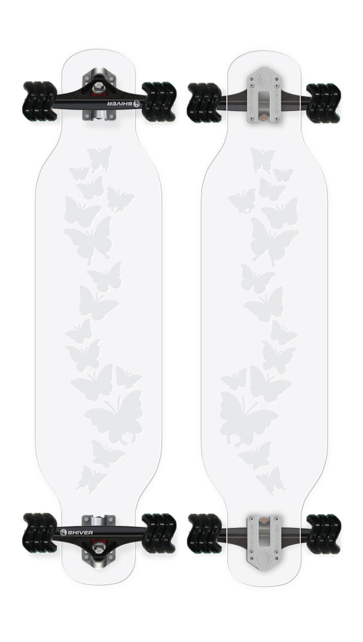 CLEAR Butterfly Longboard