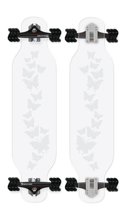 CLEAR Butterfly Longboard