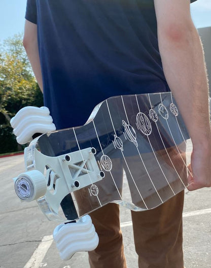 CLEAR Galaxy Longboard